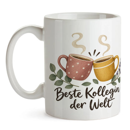 Liebevolle Tasse für Kollegin mit zwei Kaffeetassen|p:2014389|h:88806fc9751290386c7519a5142bca86