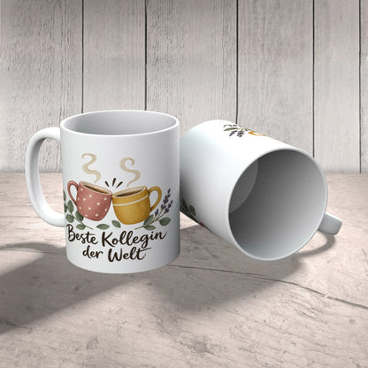 Liebevolle Tasse für Kollegin mit zwei Kaffeetassen|p:2014389|h:cff37d7edabb79c9df6a24006d3876a7