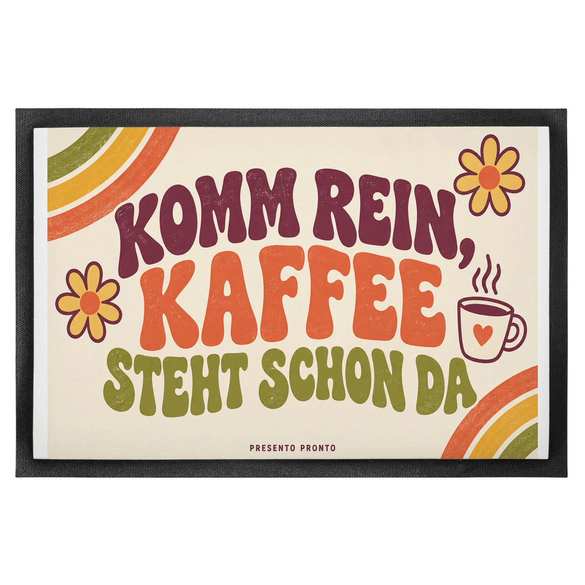 Herzliche Fußmatte für innen für Kaffeefreunde mit Regenbogen|p:2014392|h:6bb480dc831c67d4a63f278f206b50b8