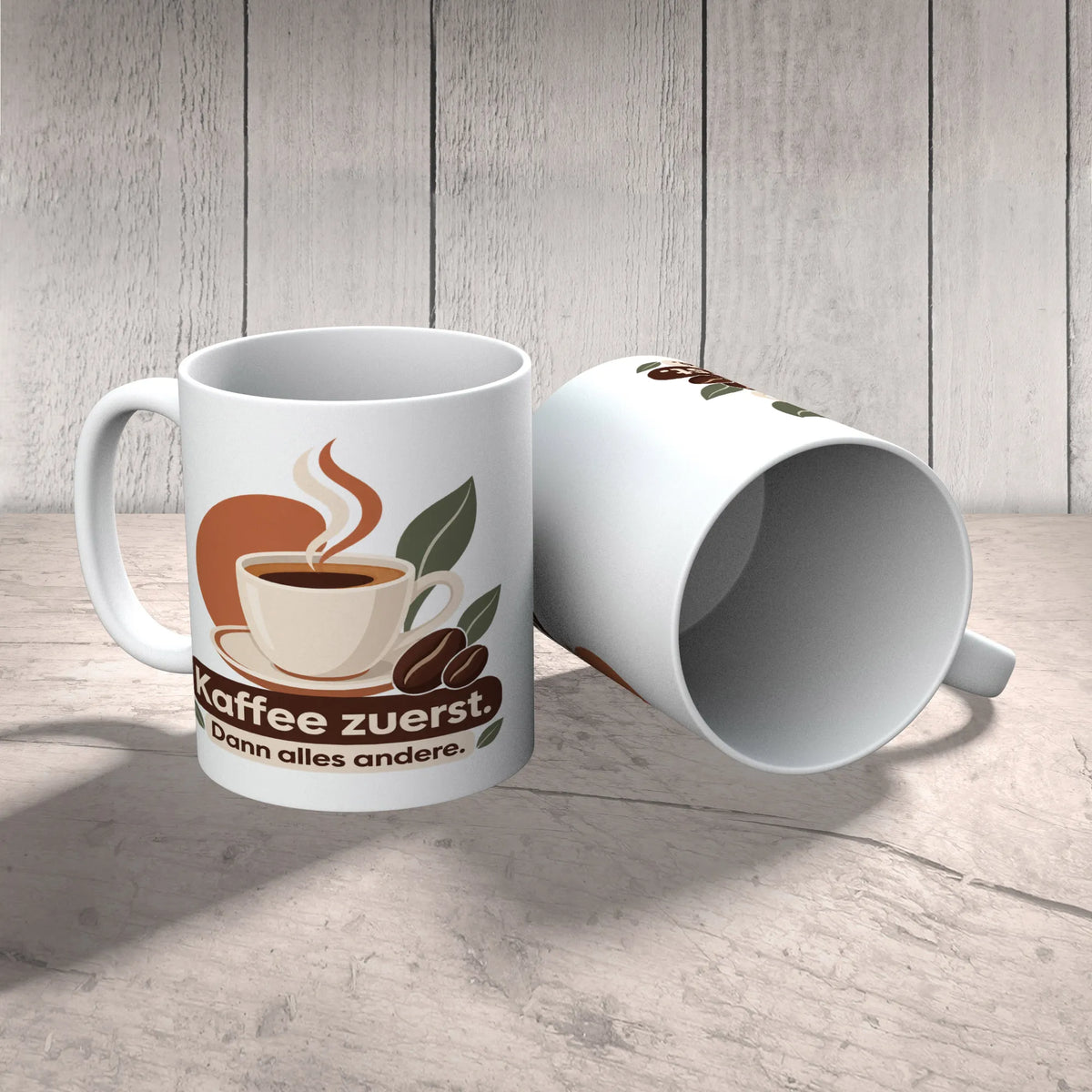 Coole moderne Kaffeetasse für Morgenmuffel mit Kaffeebohne|p:2014414|h:64252b49d2c1f8fc0b1400588d834c8f