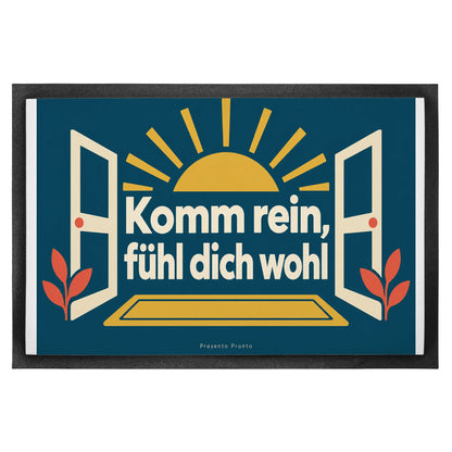 Einladende Fußmatte für innen mit Sonnenstrahlen|p:2014417|h:316d836a5954b88edcf147cf1b02bbaa