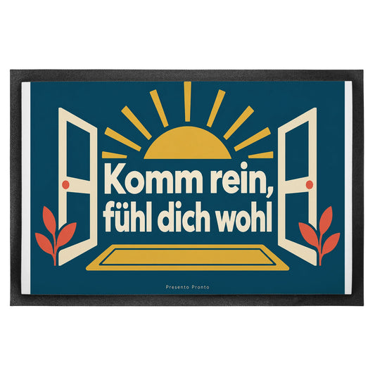 Einladende Fußmatte für innen mit Sonnenstrahlen|p:2014417|h:316d836a5954b88edcf147cf1b02bbaa