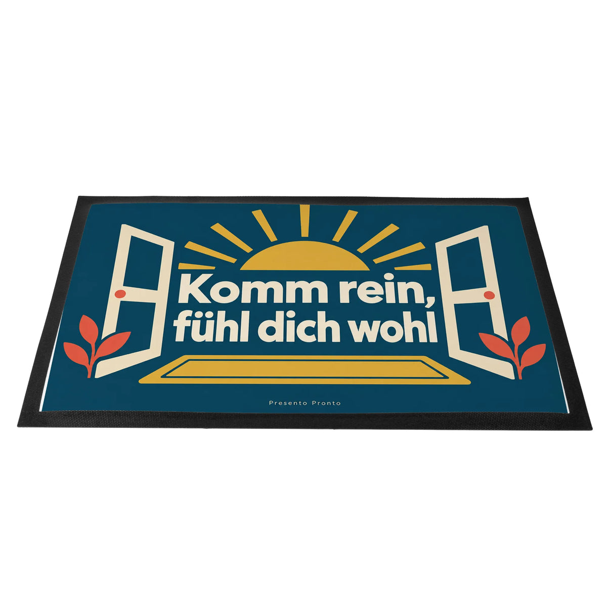 Einladende Fußmatte für innen mit Sonnenstrahlen|p:2014417|h:7ae70b22d123e6684c33bdb819e647f7