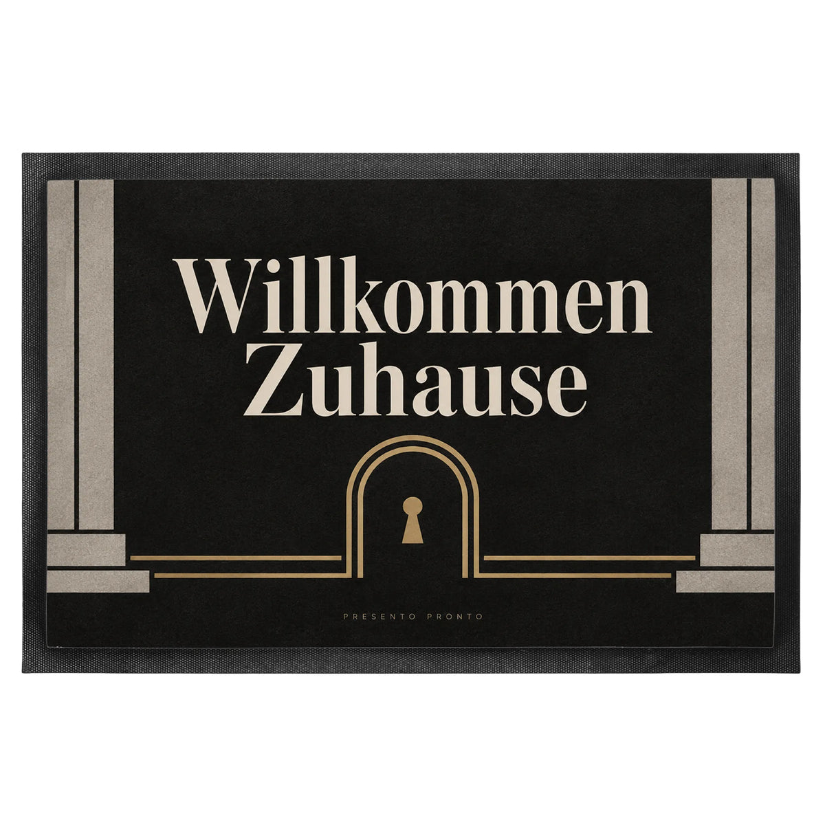 Elegante Fußmatte für innen zum Einzug mit Eingangsportal|p:2014424|h:76471a87592e6f1e30b557b44616656f