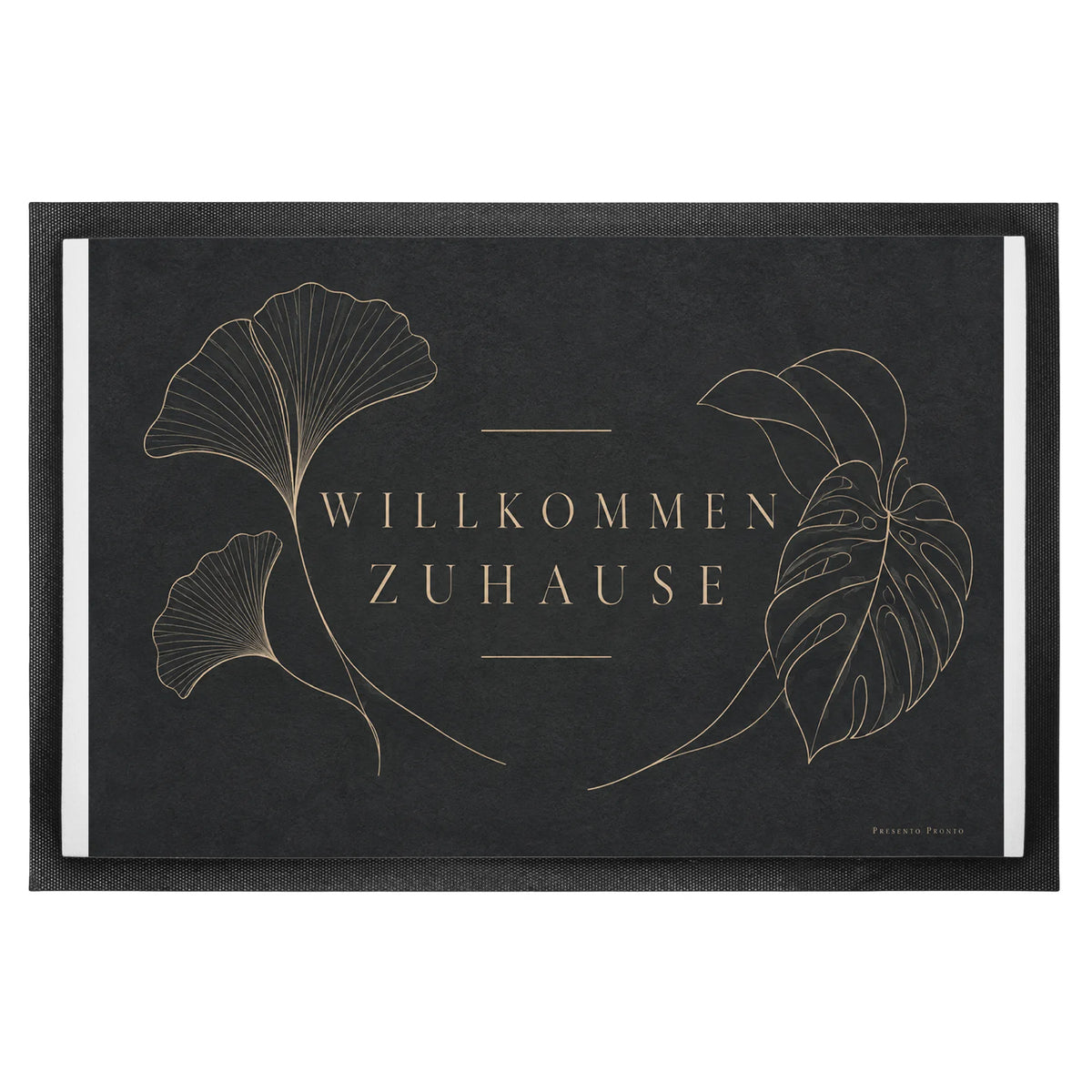 Elegante Fußmatte für innen zum Einzug mit Ginkgo-Linien|p:2014452|h:6a40e57e00af5fa3c7fa9ee3e922ffc9