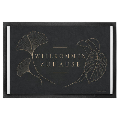Elegante Fußmatte für innen zum Einzug mit Ginkgo-Linien|p:2014452|h:6a40e57e00af5fa3c7fa9ee3e922ffc9
