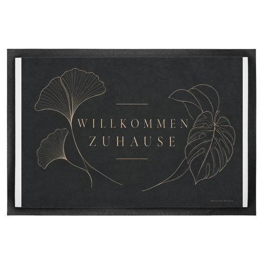Elegante Fußmatte für innen zum Einzug mit Ginkgo-Linien|p:2014452|h:6a40e57e00af5fa3c7fa9ee3e922ffc9