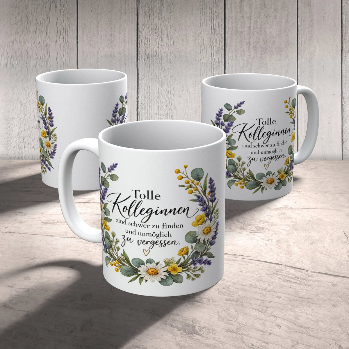 Elegante Tasse für Kollegin mit Blumenkranz|p:2014455|h:532f40da77ecec7eed5b95c75542c83e
