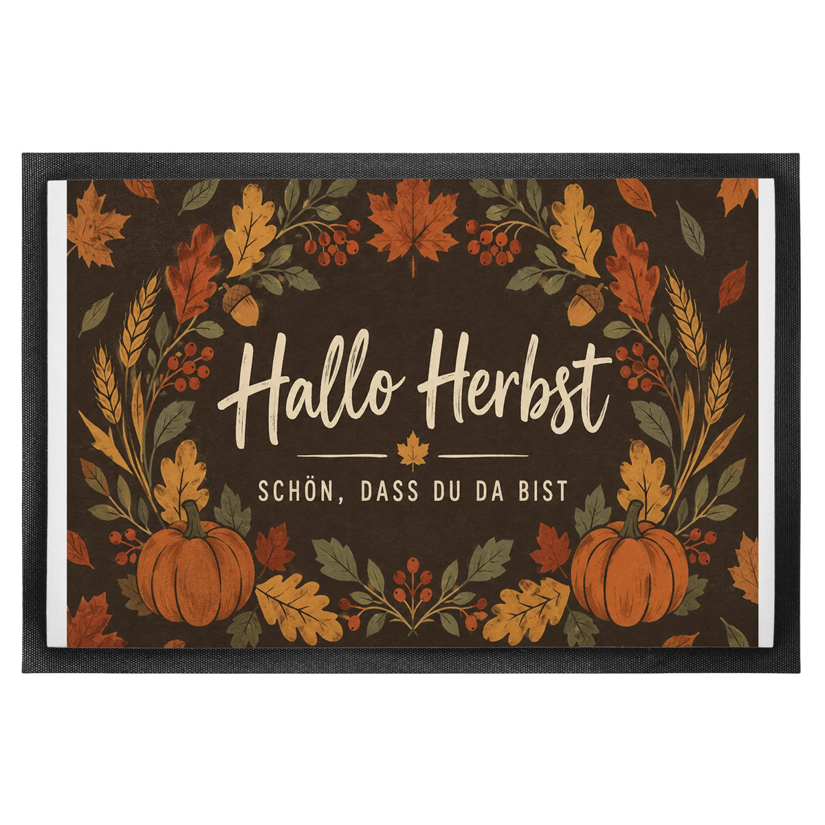 Einladende Fußmatte für den Herbst mit Herbstkranz|p:2014470|h:3ec8dd4aaf44f9155345fa1de78da06f