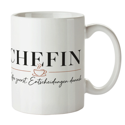 Lustige Tasse für die Chefin mit Kaffeespruch|p:2014471|h:fa461522a10ce7f943361512a1dea553