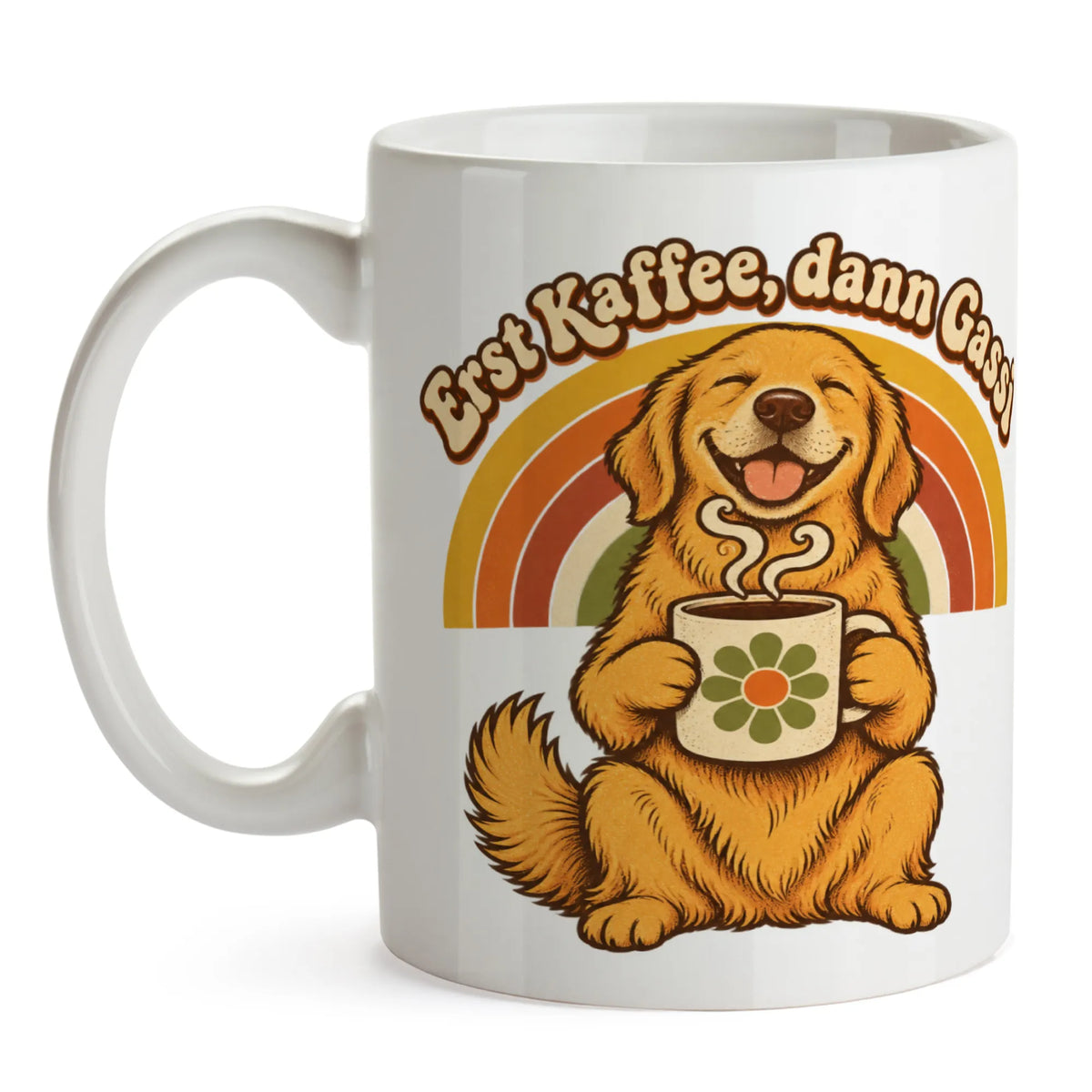 Lustige Kaffeetasse für Hundebesitzer mit Golden Retriever|p:2014472|h:aebad9082d0f90c7309d92b8864b3254
