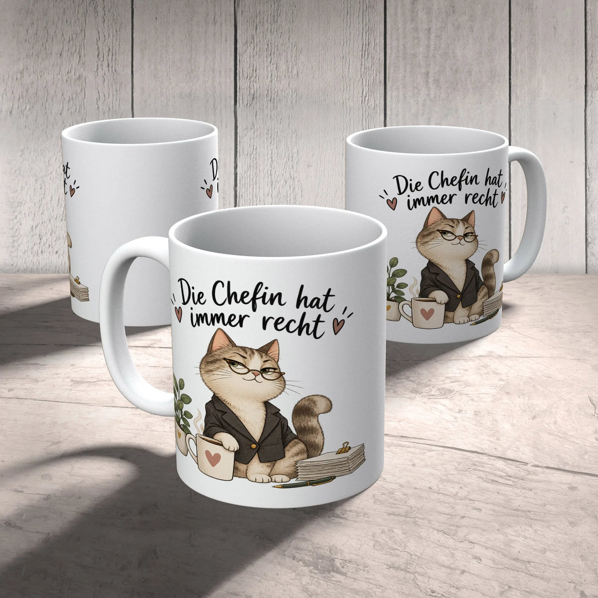 Lustige Tasse für die Chefin mit selbstbewusster Katze|p:2014475|h:118d538bd7557d383c757213d59263fd