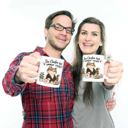 Lustige Tasse für die Chefin mit selbstbewusster Katze|p:2014475|h:1fe1a5629f92716b8ba15c6a0f78a2ed