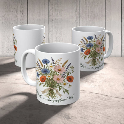 Mutmachende Tasse mit Blumen für Freundinnen Wildblumenstrauß|p:2014482|h:dcc93db8b5429bd35dfebad38b479f9f