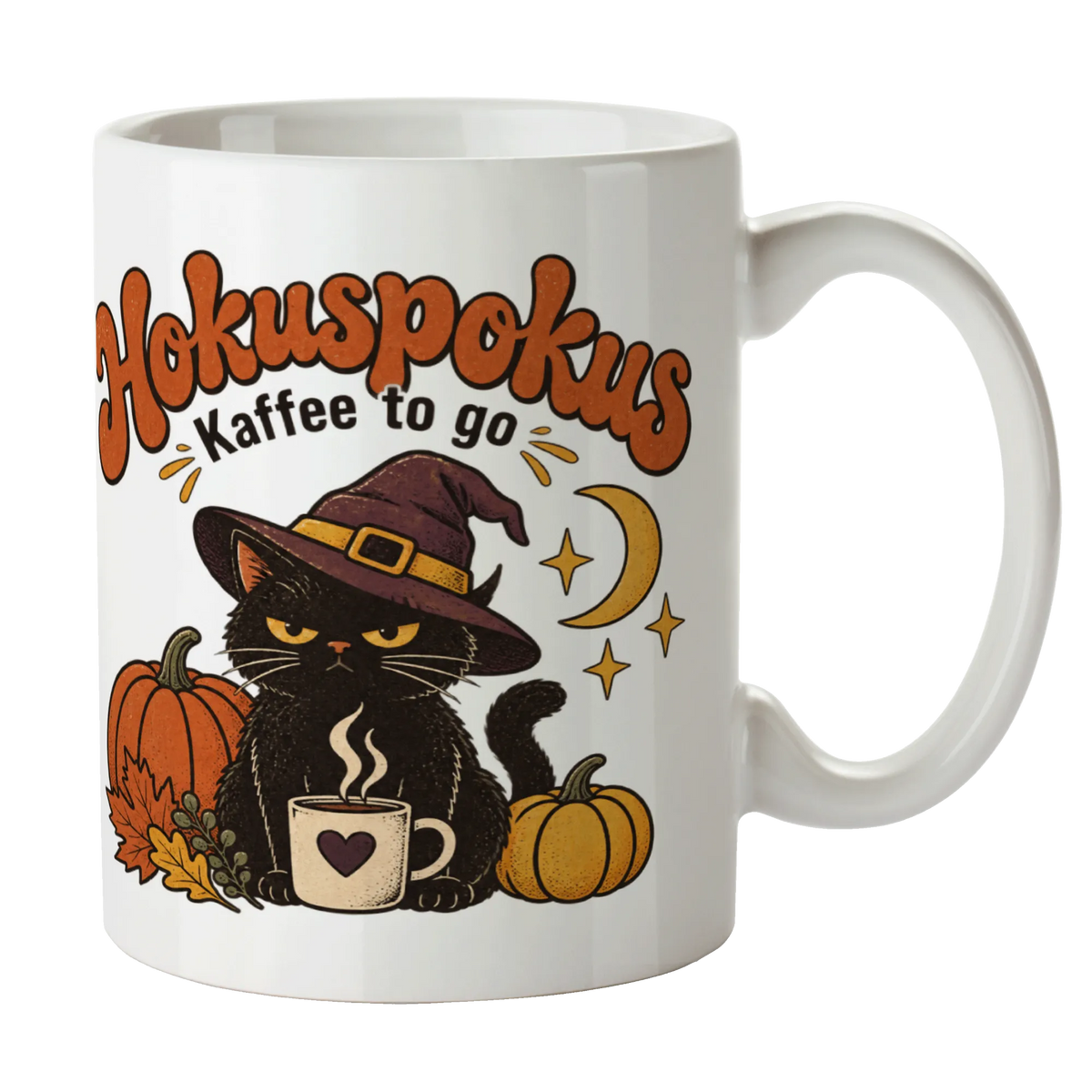 Lustige Halloween Tasse mit Hexenkatze|p:2014483|h:5c9974de3771837eec042fd054b8f275