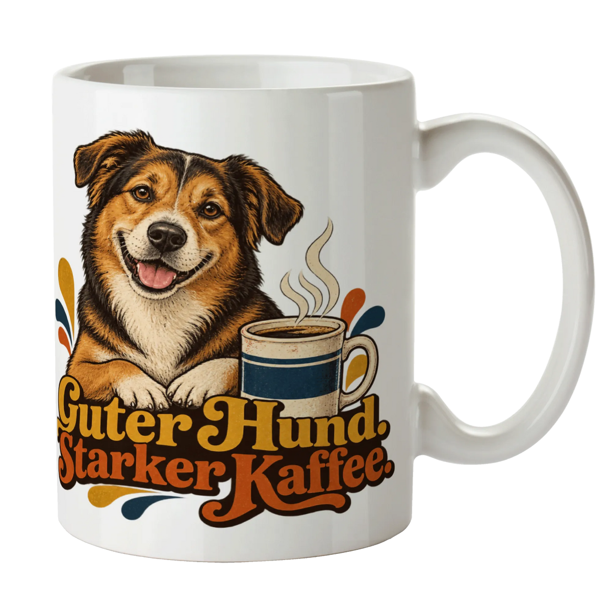 Lustige Kaffeetasse für Hundeliebhaber mit Mischlingshund|p:2014484|h:4dff6c936b4d98e43476a32986d4a2bf