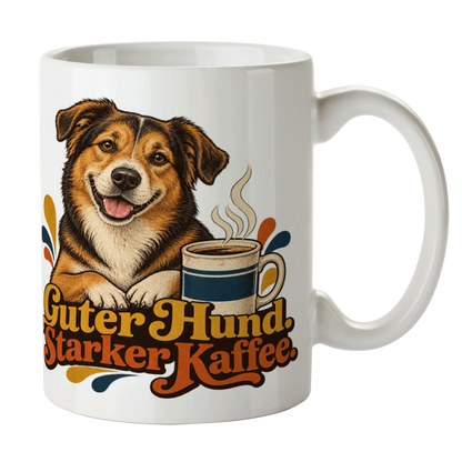 Lustige Kaffeetasse für Hundeliebhaber mit Mischlingshund|p:2014484|h:4dff6c936b4d98e43476a32986d4a2bf