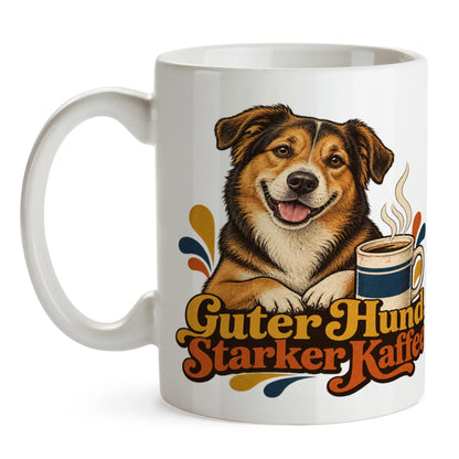 Lustige Kaffeetasse für Hundeliebhaber mit Mischlingshund|p:2014484|h:955a8ea10ff3fe19200c56ab92dbf297