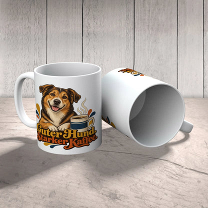 Lustige Kaffeetasse für Hundeliebhaber mit Mischlingshund|p:2014484|h:a7b622ab2687963ea18d3159d33f978a