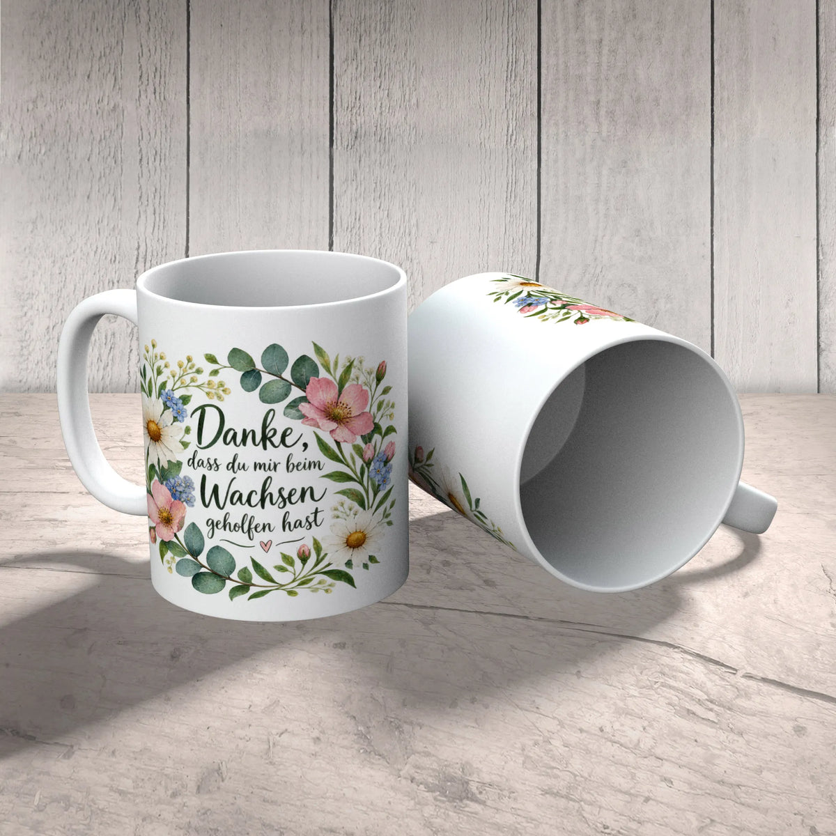 Herzliche Tasse für Erzieherin mit Wildblumenkranz|p:2014488|h:1ea369af3ab06e19361f579047b91e54