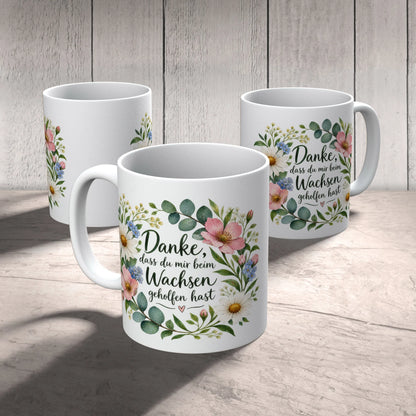 Herzliche Tasse für Erzieherin mit Wildblumenkranz|p:2014488|h:c8dfeefcb8589da3ef60f3cd80961be5