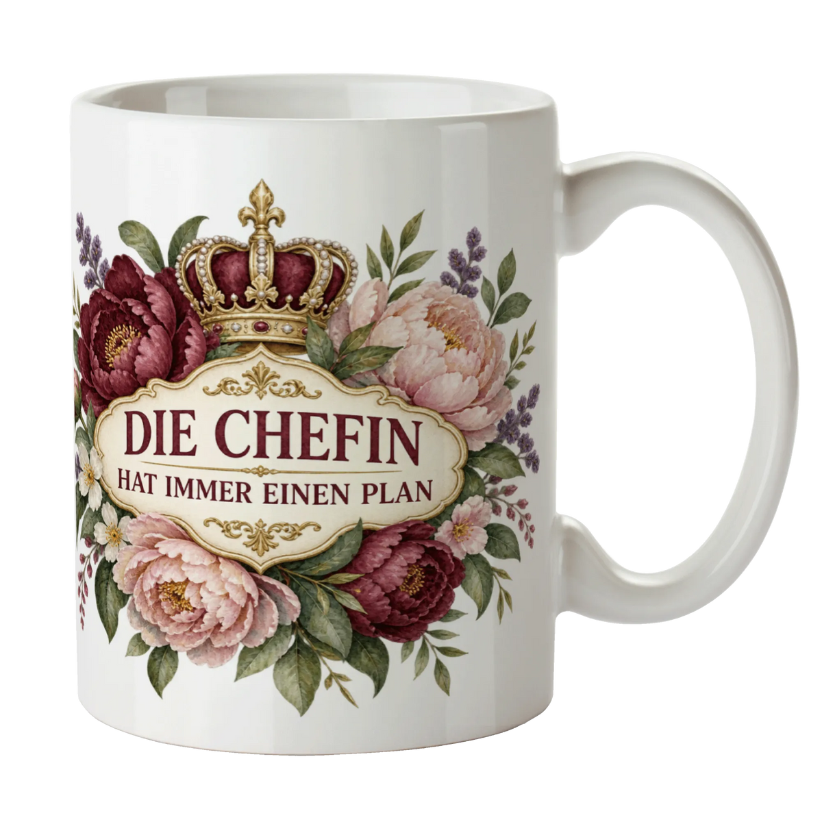 Lustige Tasse für die Chefin mit Blumen|p:2014490|h:3039ff84de62ccad28e4beba99be3e45