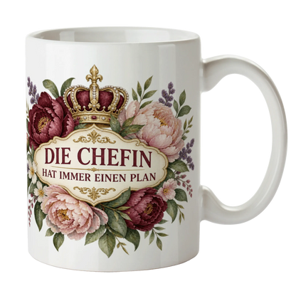 Lustige Tasse für die Chefin mit Blumen|p:2014490|h:3039ff84de62ccad28e4beba99be3e45