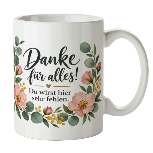 Herzliche Tasse zum Abschied für Kollegin mit Eukalyptus|p:2014495|h:6b6d07c5ce25c16e8b6d922407e09a6f