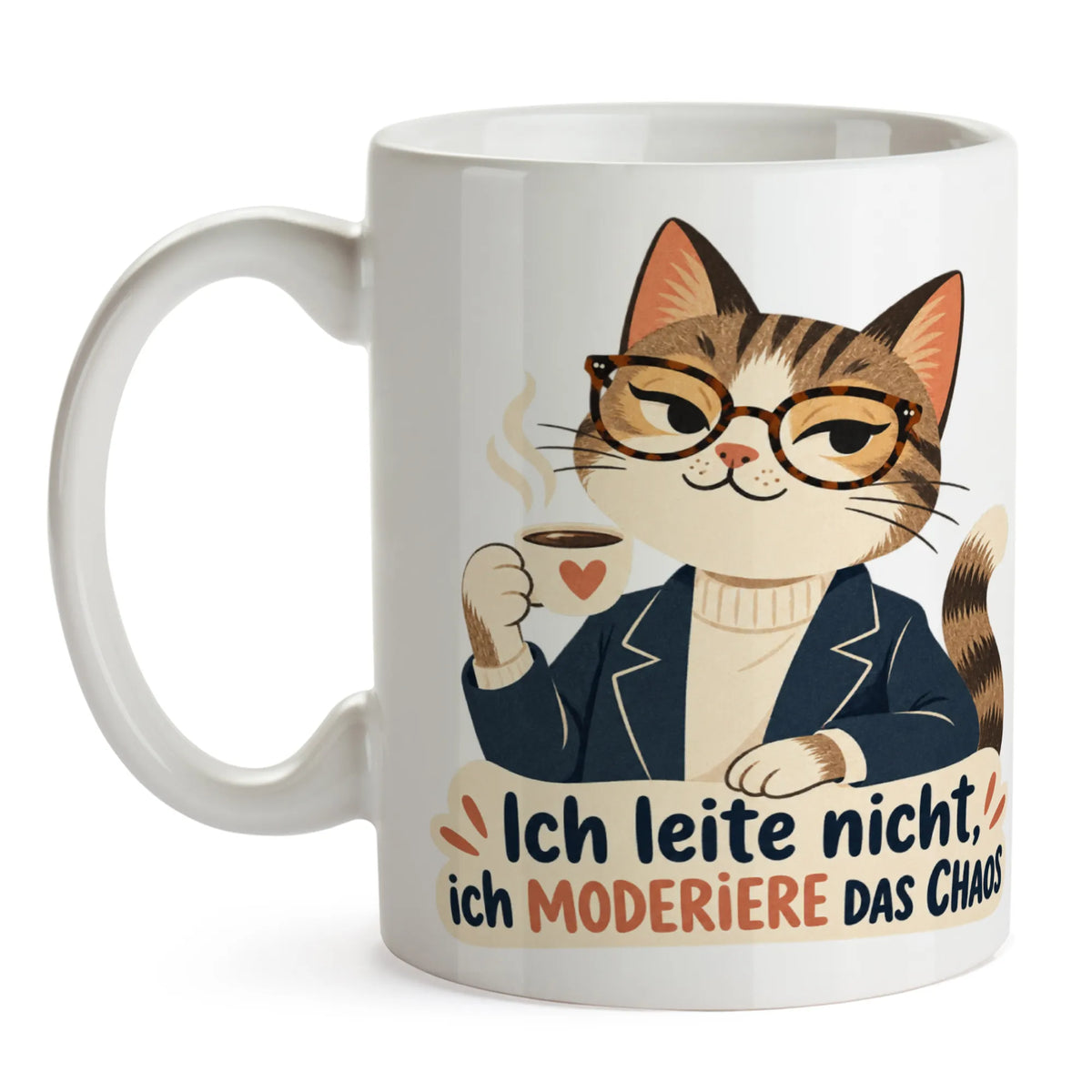 Lustige Tasse für die Chefin mit souveräner Katze|p:2014496|h:e45831ddeb06e06675269c2164db65a9