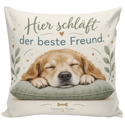 Gemütliches Kopfkissen für Hundeliebhaber mit schlafendem Hund|p:2014506|h:1cac86071632c78575118e1b9c549d97