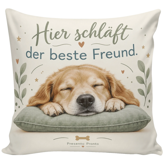 Gemütliches Kopfkissen für Hundeliebhaber mit schlafendem Hund|p:2014506|h:1cac86071632c78575118e1b9c549d97