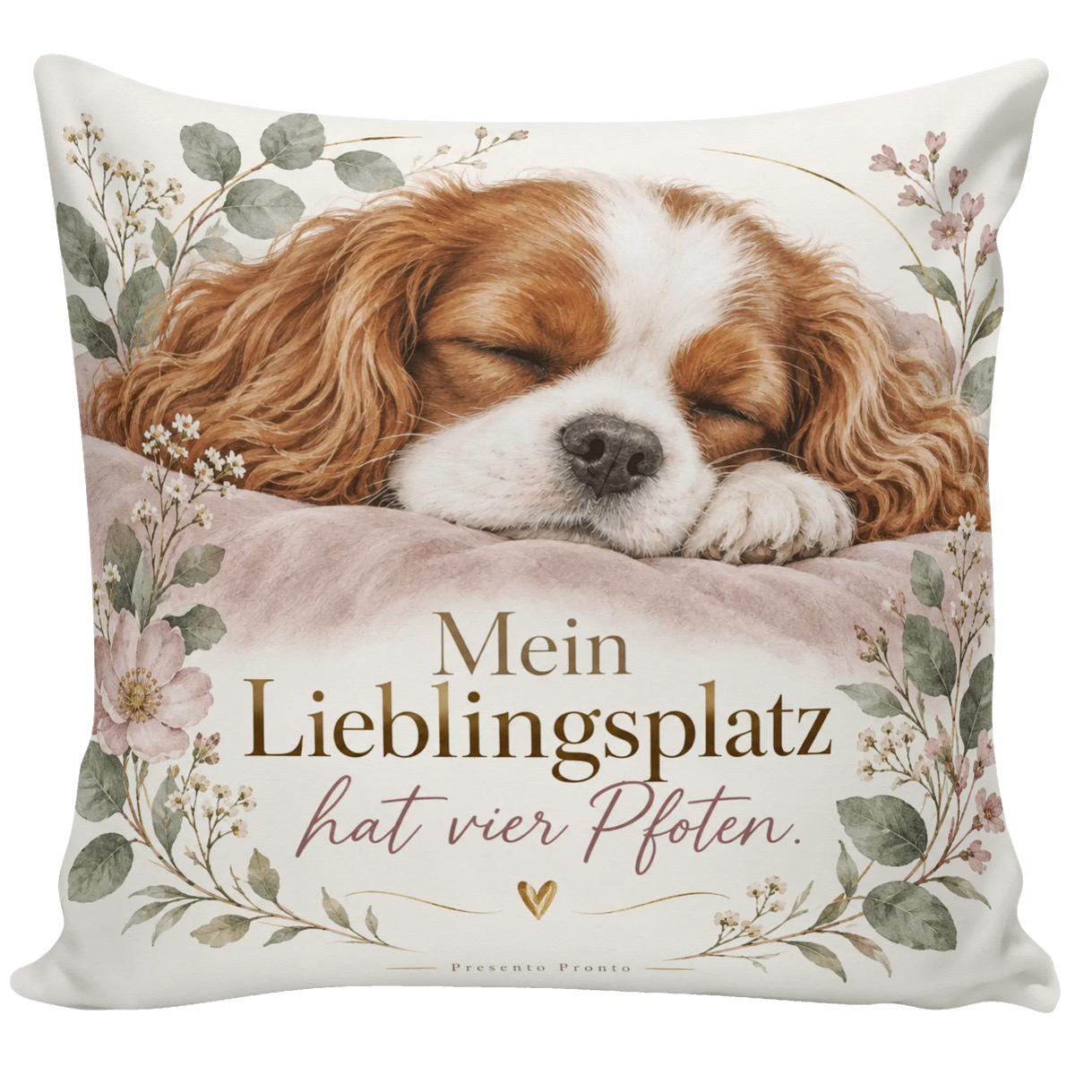 Gemütliches Kopfkissen für Hundeliebhaber mit schlafendem Cavalier|p:2014507|h:ae0d990aa3108b623903bb07d8cd003a