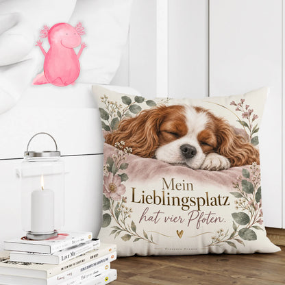 Gemütliches Kopfkissen für Hundeliebhaber mit schlafendem Cavalier|p:2014507|h:32792a2ba4f9a8a5e2d0531b33d18d41