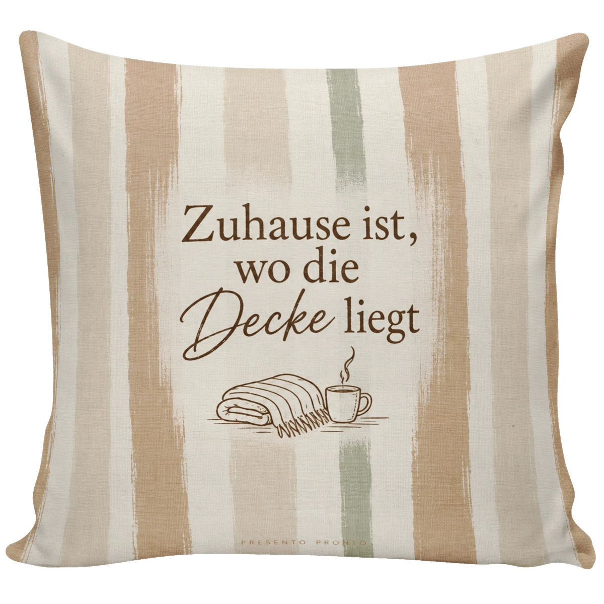Gemütliches gestreiftes Dekokissen für Zuhause mit Kaffeetasse|p:2014514|h:67fe78226f7ffcb9e7532ef86567f4ee