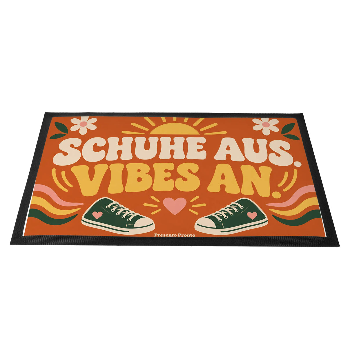 Coole Fußmatte für WG mit Retro Sonnenspruch|p:2014516|h:887321492f13d1da287eb2fe71a9a2f2