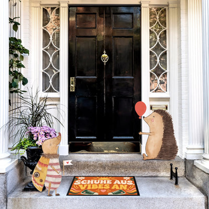 Coole Fußmatte für WG mit Retro Sonnenspruch|p:2014516|h:e3079a8f010d1ee36337faf52778870d