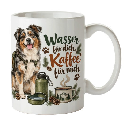 Lustiger Trinkbecher für Hunde unterwegs mit Australian Shepherd|p:2014526|h:69da65ec8bef68db472195c3025f99d5