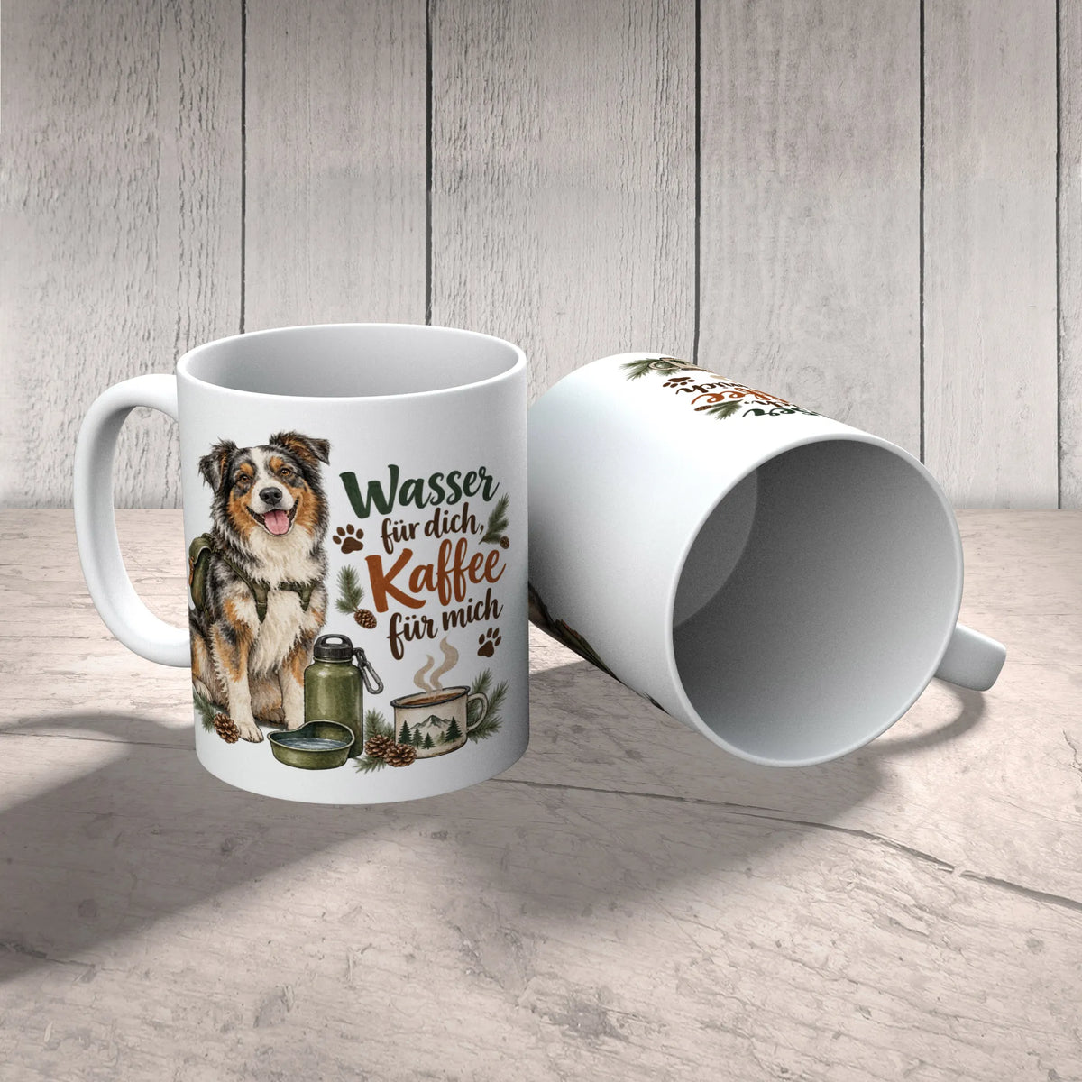 Lustiger Trinkbecher für Hunde unterwegs mit Australian Shepherd|p:2014526|h:a635d4adb166507c682f77bcc630cd60