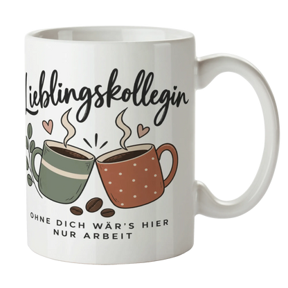 Herzliche Tasse für die Lieblingskollegin mit anstoßenden Tassen|p:2014527|h:2bdad8d3ac6efb2a663b3f00916a14fe