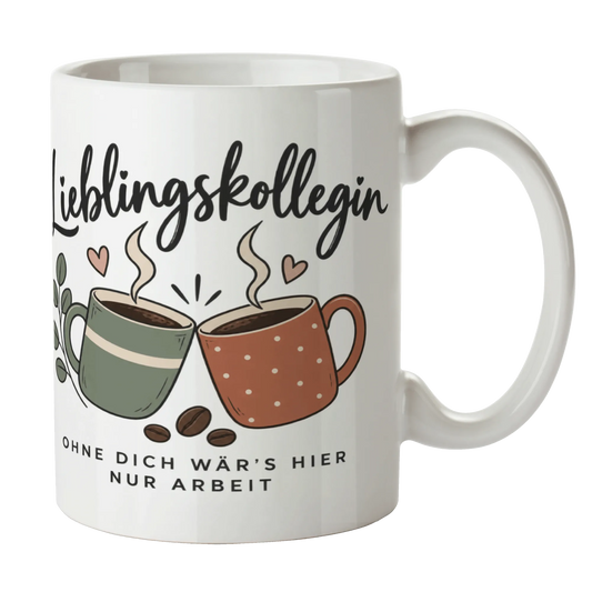 Herzliche Tasse für die Lieblingskollegin mit anstoßenden Tassen|p:2014527|h:2bdad8d3ac6efb2a663b3f00916a14fe