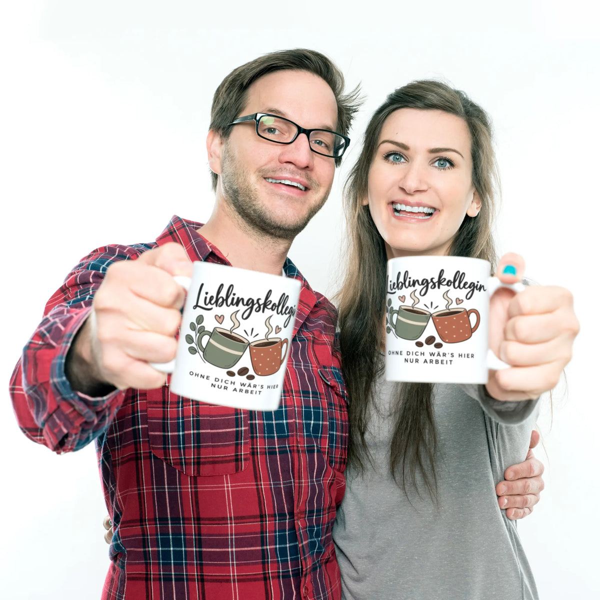 Herzliche Tasse für die Lieblingskollegin mit anstoßenden Tassen|p:2014527|h:df2c61bd40e63805ba3528a27db43181