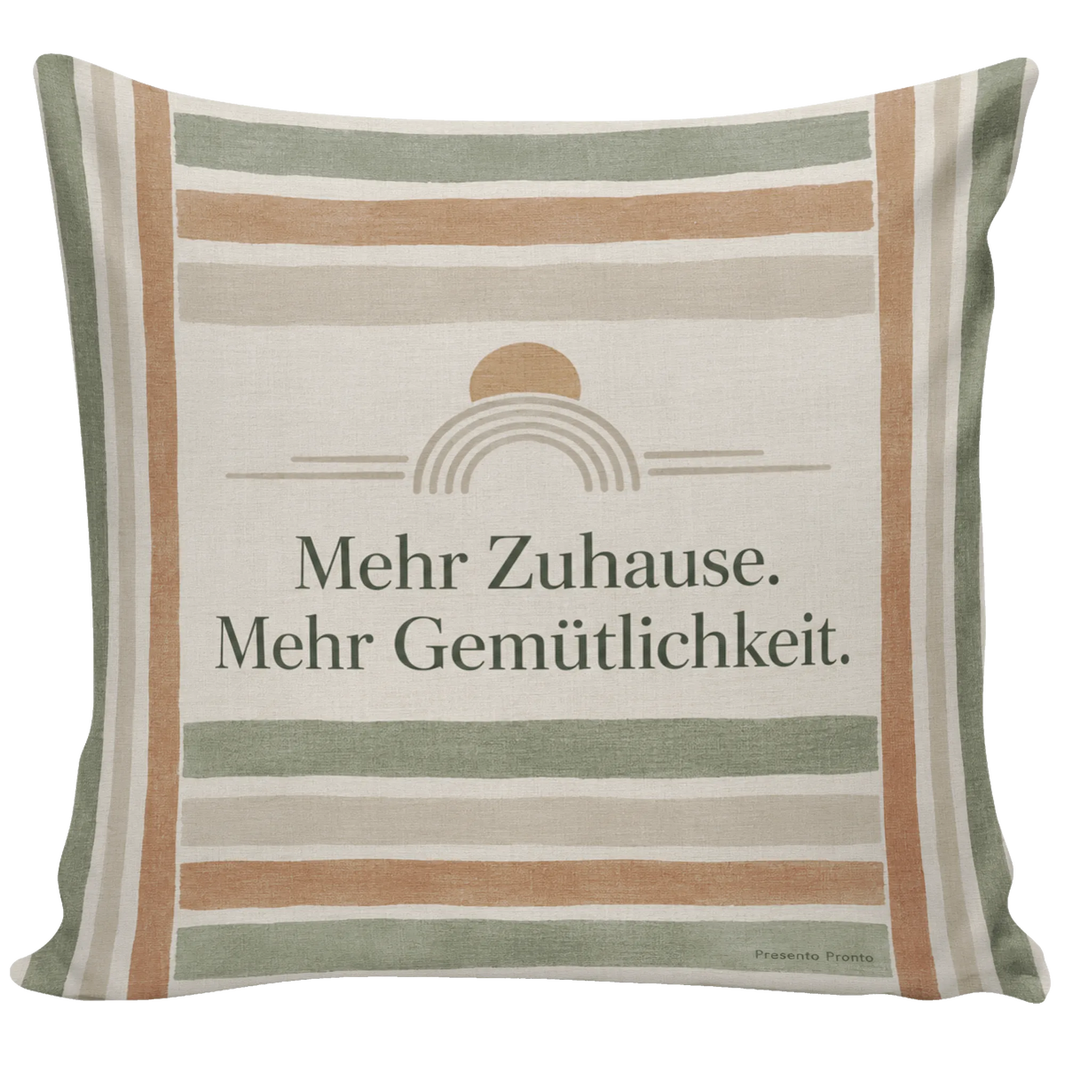 Gemütliches gestreiftes Dekokissen mit Sonne zum Einzug|p:2014531|h:ddddc5bf69c4bcd0a3a1e5bd739aa735