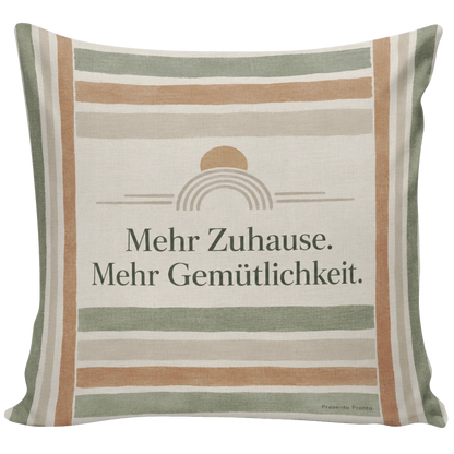Gemütliches gestreiftes Dekokissen mit Sonne zum Einzug|p:2014531|h:ddddc5bf69c4bcd0a3a1e5bd739aa735