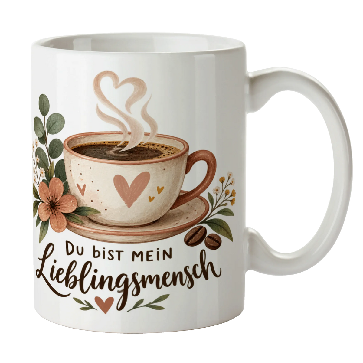 Liebevolle Kaffeetasse für den Lieblingsmenschen mit Herz-Dampf|p:2014532|h:5a2cf7c3ecbbe21e24663670d1160494