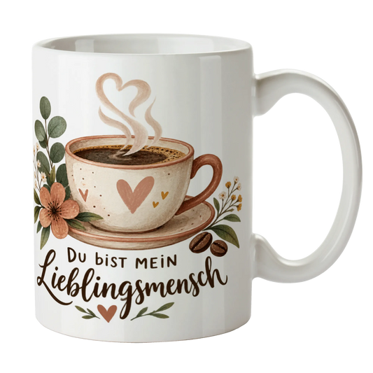 Liebevolle Kaffeetasse für den Lieblingsmenschen mit Herz-Dampf|p:2014532|h:5a2cf7c3ecbbe21e24663670d1160494