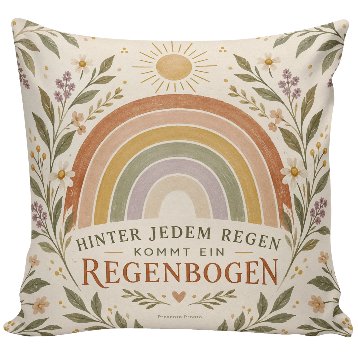 Mutmachendes Dekokissen mit Regenbogen für Freundinnen|p:2014533|h:c5e337e7316e90126c2c520e06a290c4