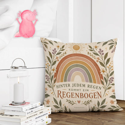 Mutmachendes Dekokissen mit Regenbogen für Freundinnen|p:2014533|h:8b7997099d3f618915e6fc68072649c7