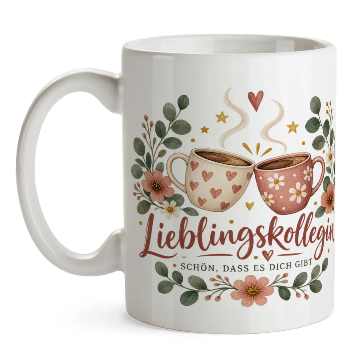 Herzliche Tasse für die Lieblingskollegin mit Blumenkranz|p:2014535|h:ed66b1d8c93a90f25977360d2e40ab69