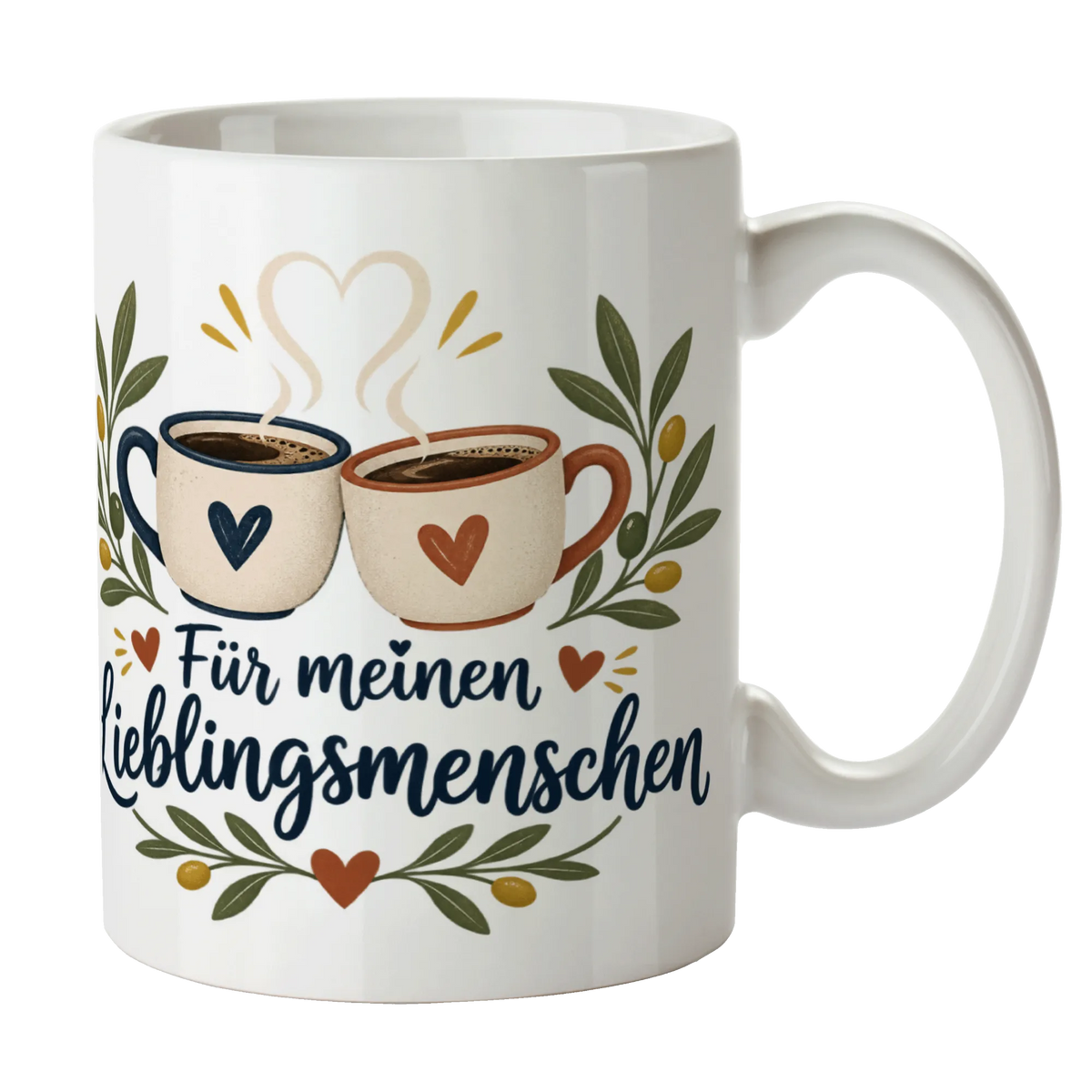 Liebevolle Kaffeetasse für den Lieblingsmenschen mit Herz-Dampf|p:2014537|h:5b5ed9c12304bf5d9400388184392f57