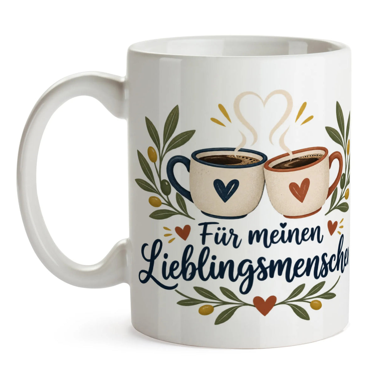 Liebevolle Kaffeetasse für den Lieblingsmenschen mit Herz-Dampf|p:2014537|h:ca3e46a2c2c7c75a8a39d1eb81b8d6fa